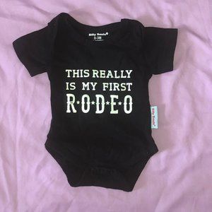 BABY ONESIE BODYSUIT 3 MONTHS BLACK UNISEX